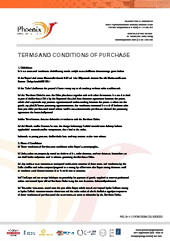 TERMS AND CONDITIONS